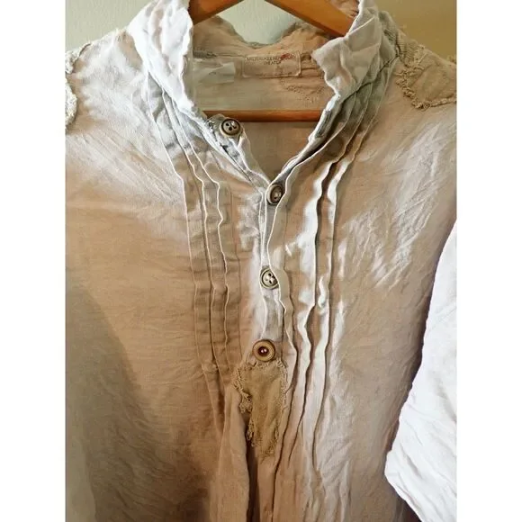 Theater Ware Costume Milwaukee Repertory Theater Blouse Boho Large Handmade - Picture 3 of 11